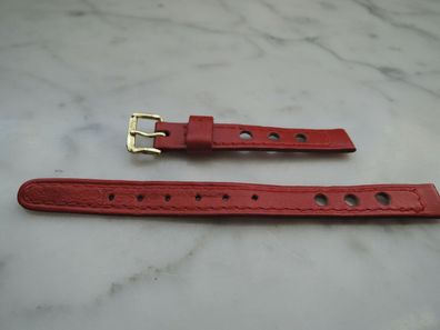 Leder Uhrenarmband Ersatzband rot 10mm b316