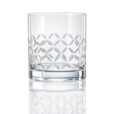 Whiskygläser Wasserglas Barline Kristallglas matt geschliffen 280 ml 4er Set