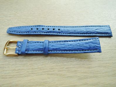 XL Leder Uhrenarmband Hai blau 16 mm b5