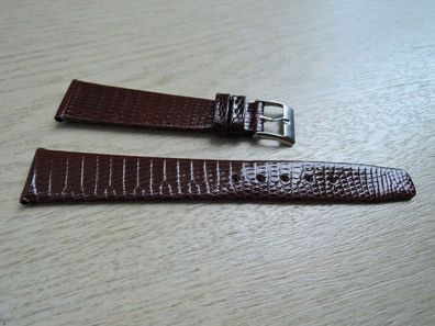 XL Leder Uhrenarmband Eidechse rot 16mm b247