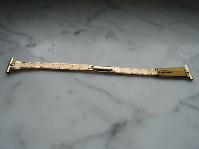 Expandro Uhrenarmband Edelstahl Ersatzband goldplatiert 14mm 122b