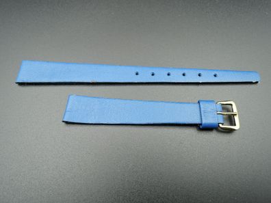 Leder Uhrenarmband Ersatzband blau 12mm b703