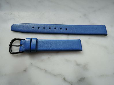 Leder Uhrenarmband Ersatzband blau 12mm b724