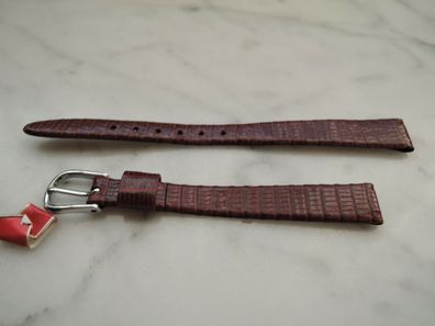 Leder Uhrenarmband Eidechse Ersatzband rot 10mm b67