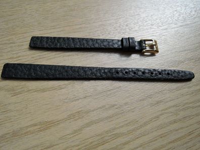 Hirsch Leder Uhrenarmband schwarz 8mm b76