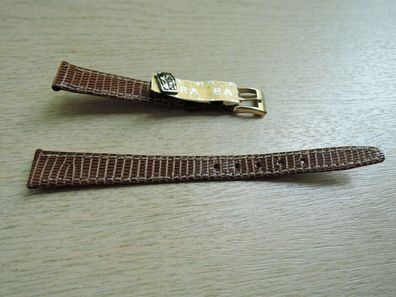 Leder Uhrenarmband Eidechse Ersatzband braun 12mm b462