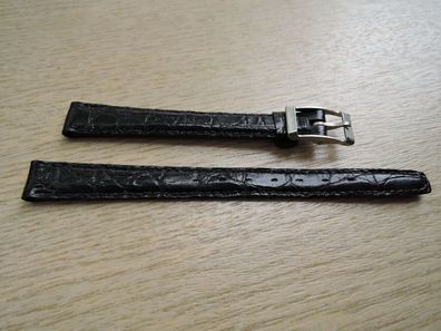 Kunststoff Uhrenarmband schwarz 10mm b496