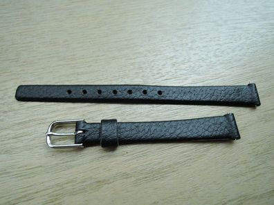 Kunststoff Uhrenarmband schwarz 10mm b501