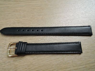 Uhrenarmband schwarz 16mm b189