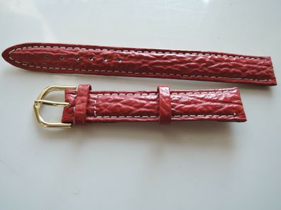 Leder Uhrenarmband rot 13mm b95