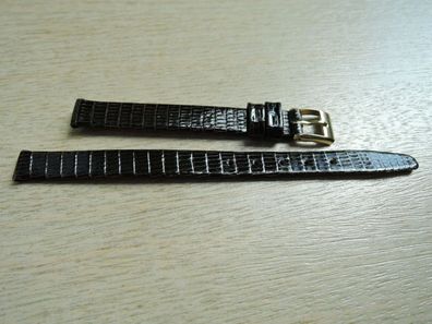 Leder Uhrenarmband Eidechse Ersatzband rot braun 8mm b471