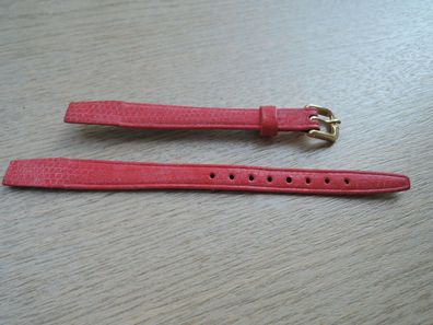 Leder Uhrenarmband rot 10mm b484