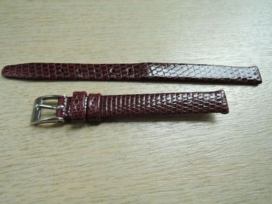 Leder Uhrenarmband Eidechse Ersatzband rot 8mm b319