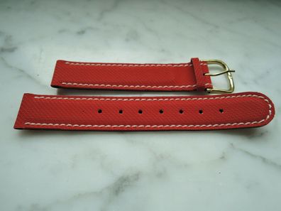 XL Leder Uhrenarmband Ersatzband rot 18mm b312