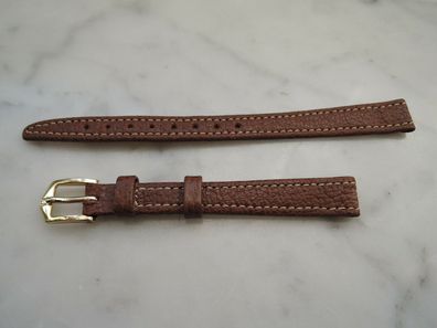 Hirsch Leder Uhrenarmband Eratzband braun 10mm b691