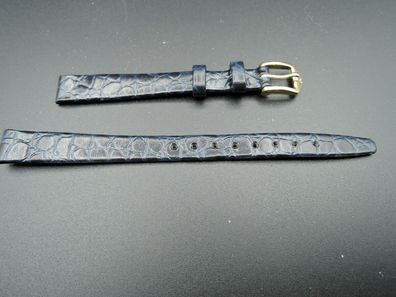 Hirsch Leder Uhrenarmband Ersatzband blau 10mm b701