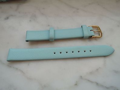 Leder Uhrenarmband Ersatzband blau 12mm b712