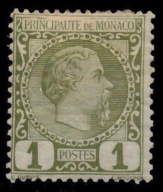 MONACO 1885 Nr 1 ungebraucht X3AD79E
