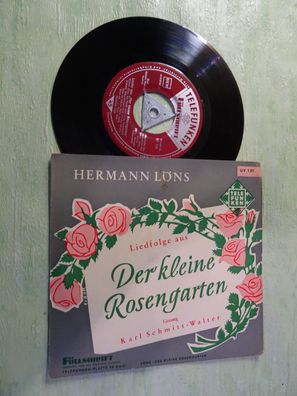 Single Telefunken Hermann Löns Liedfolge Der kleine Rosengarten Karl Schmitt Walter