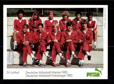 Mannschaftskarte SV Lohhof 1982 10 x Original Signiert + A 219840