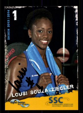 Lousi Souza Ziegler Schweriner SC 2013-14 Original Signiert Volleyball + A 219873