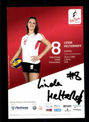 Linda Helterhoff Rote Raben Vilsbiburg 2014-15 Original Signiert + A 219975