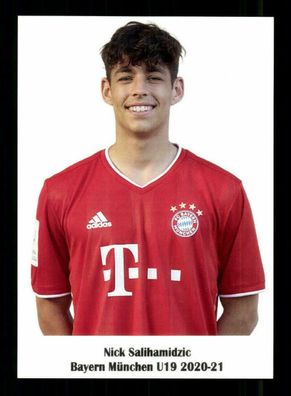 Nick Salihamidzic Autogrammkarte Bayern München U 19 2020-21