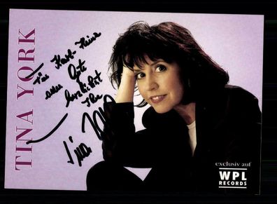 Tina York Autogrammkarte Original Signiert + M 902