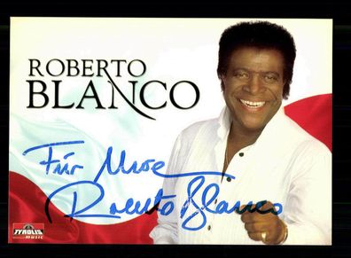 Roberto Blanco Autogrammkarte Original Signiert + M 974