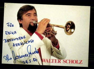 Walter Scholz Autogrammkarte Original Signiert + M 1001