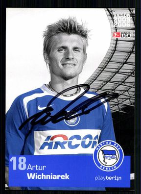 Artur Wichniarek Autogrammkarte Hertha BSC Berlin 2005-06 Original Sig+ A 216398