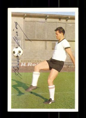 Hans Schreier Borussia Neunkirchen 1965-66 Bergmann Sammelbild Original Sign