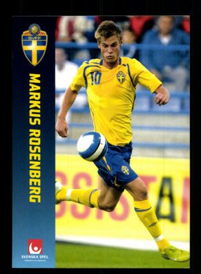 Markus Rosenberg Autogrammkarte Nationalmannschaft Schweden 2008 + A 219072