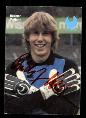 Rüdiger Vollborn Uhlsport Autogrammkarte Bayer Leverkusen Original Sign + A 219250