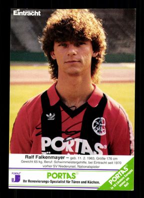 Ralf Falkenmayer Autogrammkarte Eintracht Frankfurt 1985-86 Original + G 34546