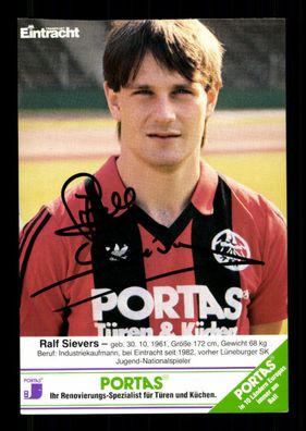Ralf Sievers Autogrammkarte Eintracht Frankfurt 1985-86 Original Sign + G 34548