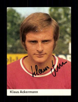 Klaus Ackermann 1 FC Kaiserslautern Bergmann Sammelbild 1972-73 Orig+ A 219314
