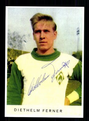 Diethelm Ferner Autogrammkarte Werder Bremen Spieler 60er Jahre Original Sign
