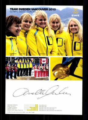 Anna Le Moine Autogrammkarte Original Signiert Curling + A 219621