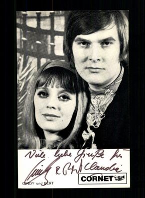 Cindy und Bert Autogrammkarte Original Signiert + M 40