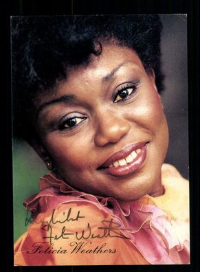 Felicia Weathers Autogrammkarte Original Signiert + M 42
