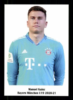 Manuel Kainz Autogrammkarte Bayern München U 19 2020-21