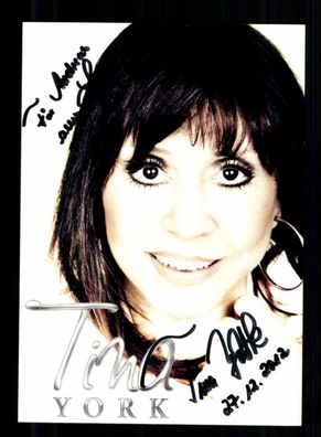 Tina York Autogrammkarte Original Signiert + M 256