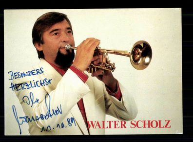 Walter Scholz Autogrammkarte Original Signiert + M 316