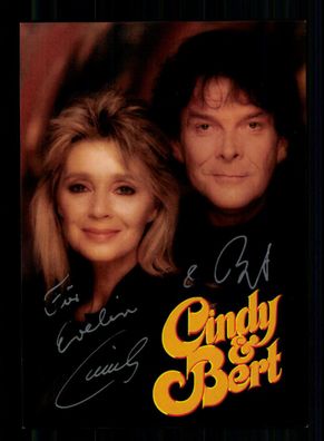 Cindy und Bert Autogrammkarte Original Signiert + M 376