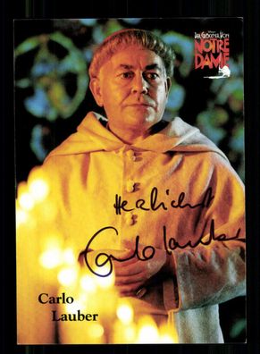 Carlo Lauber Notre Dame Autogrammkarte Original Signiert + M 1254