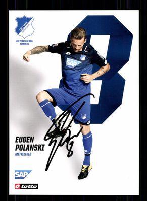 Eugen Polanski Autogrammkarte TSG Hoffenheim 2017-18 Original Sign + A 216399
