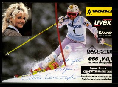 Christa Kinshofer Güthlein Autogrammkarte Originial Signiert Skialpine + A 219528
