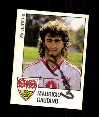 Mauricio Gaudino VFB Stuttgart Panini Sammelbild 1988 Original Sign+ A 219558