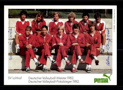 Mannschaftskarte SV Lohhof 1982 9 x Original Signiert + A 219841